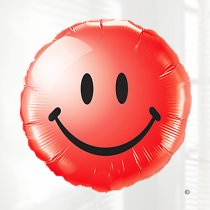Red Smiley face balloon Code: JGF5983211B  | Local Delivery Or Collect From Shop Only