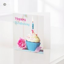 Happy Birthday Cupcake Greetings Card  Code: C05691ZF | National and Local Delivery