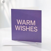 Warm Wishes Greetings Card Code: WTCDFT  | Local Delivery Or Collect From Shop Only