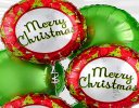 Merry Christmas Balloon Bouquet Green Code: JGFX82476ZS | Local Delivery Or Collect From Shop Only