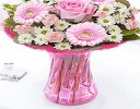 Cotton Candy Vase Arrangement Code: JGFC00281PS | Local Delivery Or Collect From Shop Only