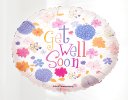 Cotton Candy Get Well Vase With a Fun Helium Get Well Balloon Code: JGFG00281PSB | Local Delivery Or Collect From Shop Only