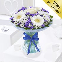 Azure Get Well Vase Arrangement Code: JGFGA928871BV | Local Delivery Or Collect From Shop Only