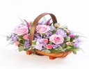 Pink and Lilac Mixed Basket Spray Code: F13070MS