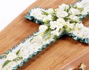 Classic Green and White Cross Code: F13570WS | National and Local Delivery
