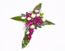 Rose and Orchid Aspidistra Cross Spray Code: F13541MS | National and Local Delivery
