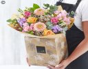 Lily Free Florists Choice Hand tied bouquet made with seasonal flowers Code: LFHT2 | National Delivery and Local Delivery Or Collect From Shop