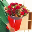 Bespoke Christmas hand-tied bouquet Code: JGFXMHT1 | Local delivery or collect from shop only