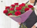 12 Red Rose Hand-tied Interflora Code: RROHT12 | National Delivery and Local Delivery Or Collect From Shop