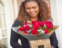 12 Red Rose Hand-tied Interflora Code: RROHT12 | National Delivery and Local Delivery Or Collect From Shop