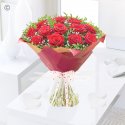 Valentines 12 red rose romantic hand-tied Code: JGFV12RRHTR | Local delivery or collect from our shop