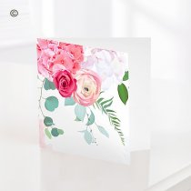 Floral greetings card (blank) Code: MCDFT  | National delivery and local delivery or collect from shop