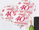 40th anniversary champagne and balloons Code: JGFA40THC | Local Delivery Or Collect From Shop Only