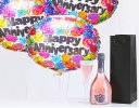 Happy anniversary sparkling rosé wine and balloons party Code: JGFA1HASRW | Local Delivery Or Collect From Shop Only