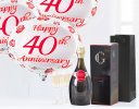 40th anniversary luxury Gosset champagne and balloons Code: JGFA40THGC | Local Delivery Or Collect From Shop Only