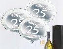25th anniversary prosecco and balloons Code: JGFA25THP | Local delivery or collect from shop only