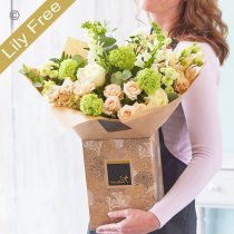Sympathy lily free florist choice hand-tied Code: LFHTSYM3 | National delivery and local delivery or collect from shop