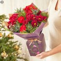 Bespoke Petite Christmas lily free gift box bouquet Code: XCLFGB0100 | National delivery and local delivery or collect from shop