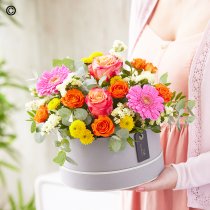 Mothers day brights hatbox Code: MDHBOXB1 | National delivery and local delivery or collect from our shop