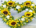 Striking Sunflower Heart Code: F14531YS | National delivery and local delivery or collect from our shop