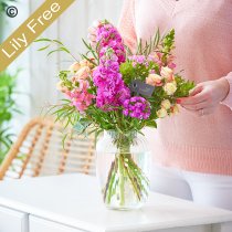 Lily free summer vase Code: HLFVASEU1 | National delivery and local delivery or collect from our shop
