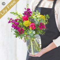 Lily free flowers in a vase brights florist choice Code: LFVASE1B | National delivery and local delivery or collect from our shop