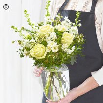 Flowers in a vase neutral florist choice Code: VASE2N | National delivery and local delivery or collect from our shop