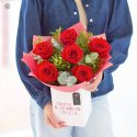 Half Dozen Red Rose Valentine's Gift Box Interflora Code: VCGBR0600 | National delivery and local delivery or collect from shop