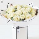 Beautifully Simple Luxury White Rose Bouquet Code: SIWRHT2 | National delivery and local delivery or collect from shop