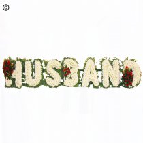 Husband white massed tribute  Code: JGF211HFGG | Local delivery or collect from shop only