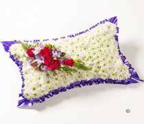 Classic Cerise and Purple White Massed Pillow Code: JGFF512CPP