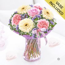Mothers day with love vase Code: JGFM480MV | Local delivery or collect from our shop only