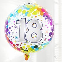 18th birthday balloon Code:JGFB2218BB | Local delivery or collect from our shop only