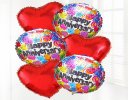 Happy anniversary balloon bouquet party JGFA9HABBP | Local Delivery Or Collect From Shop Only